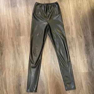 Wilfred Free Vegan Leather Leggings Black Size XS